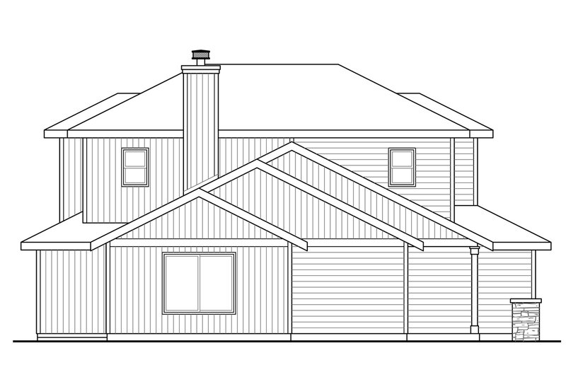 Architectural House Design - Exterior - Other Elevation for Traditional House Plan #124-1041 - 3 bed, 3.5 bath