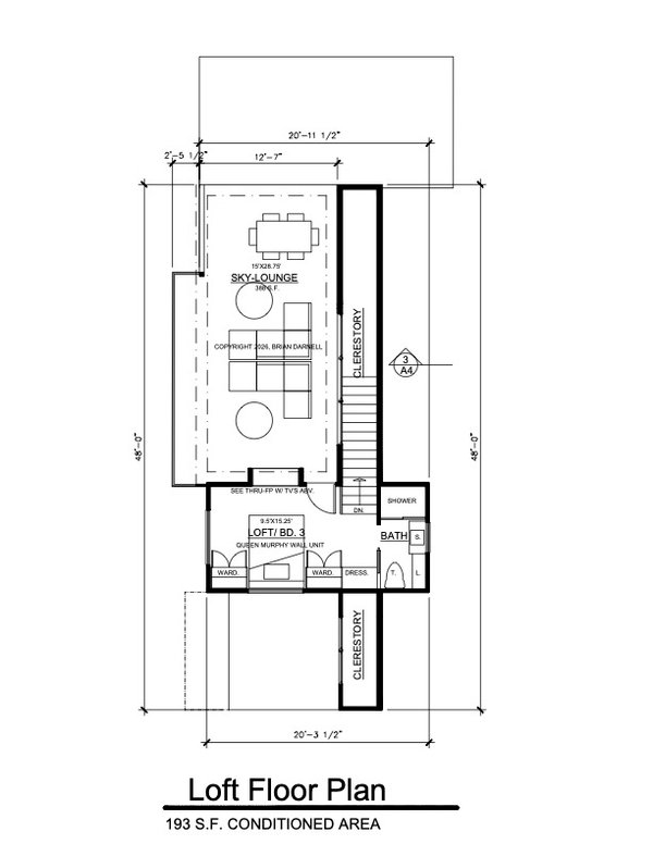 Architectural House Design - Modern Floor Plan - Upper Floor Plan #484-15