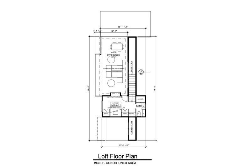 Architectural House Design - Floor Plan - Upper Floor 1 for Modern House Plan #484-15 - 3 bed, 3 bath