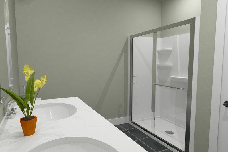 Architectural House Design - Interior - Bathroom 1 for Craftsman House Plan #1116-19 - 4 bed, 3.5 bath