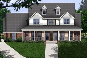 Country Exterior - Front Elevation Plan #62-133