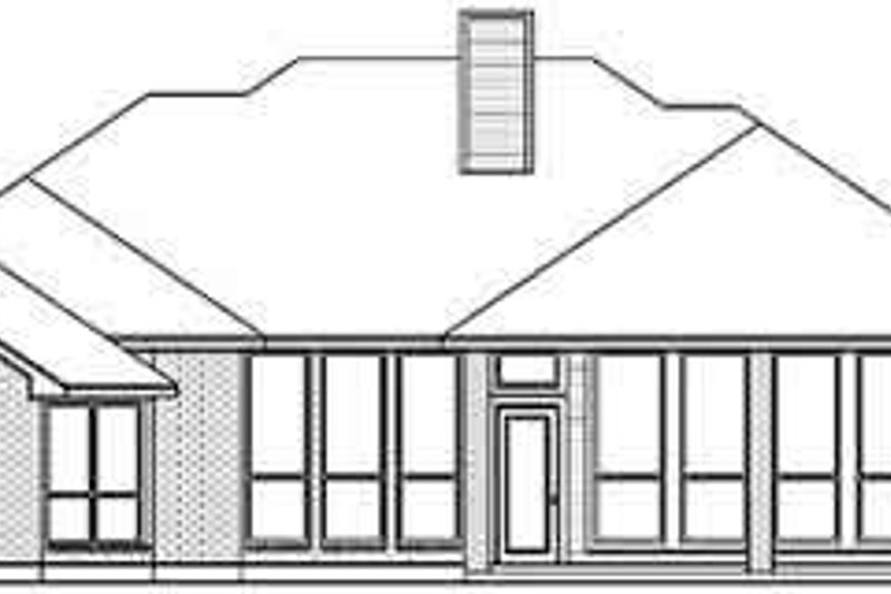 Home Plan - Exterior - Rear Elevation for Traditional House Plan #84-195 - 4 bed, 2 bath