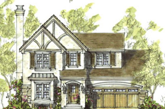 Exterior - Front Elevation 3 for Traditional House Plan #20-1216 - 3 bed, 2.5 bath