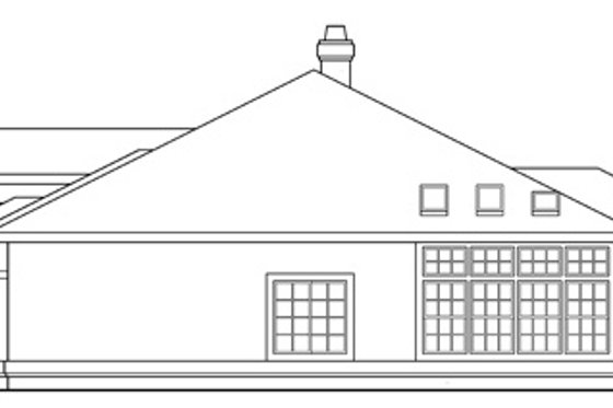 Exterior - Other Elevation 1 for Mediterranean House Plan #124-412 - 4 bed, 2.5 bath