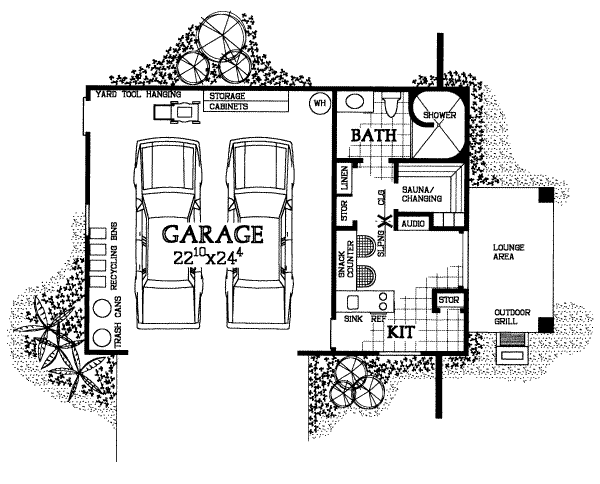 House Design - Traditional Floor Plan - Main Floor Plan #72-276