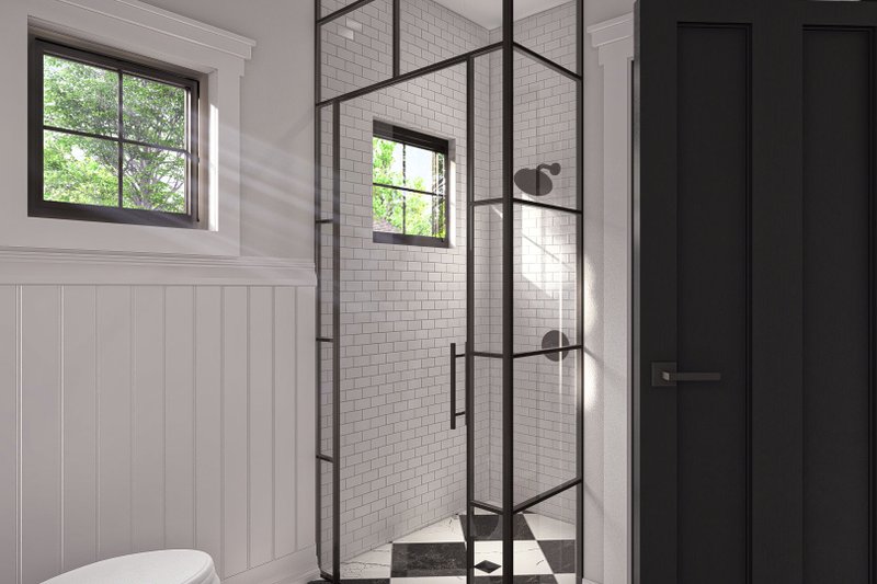 House Blueprint - Interior - Bathroom 1 for Modern House Plan #455-447 - 2 bed, 1 bath