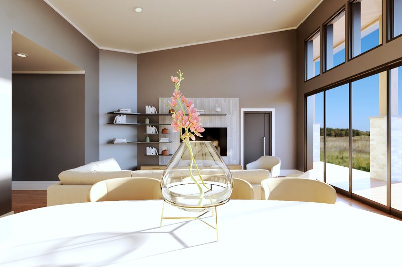 House Design - Interior - Dining Room for Modern House Plan #1064-317 - 3 bed, 2 bath