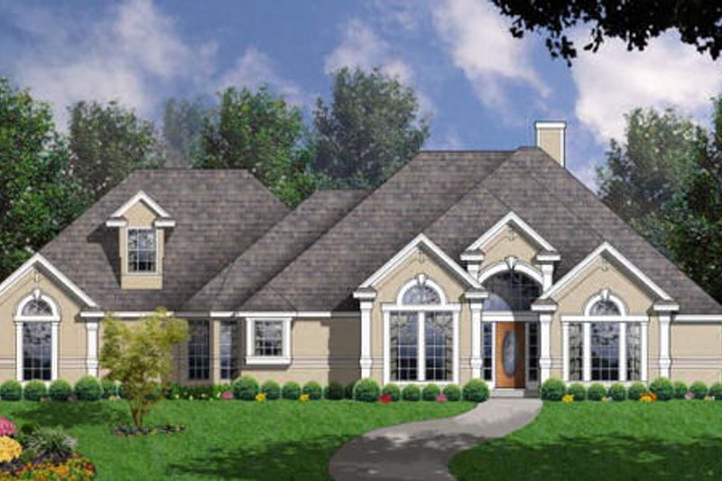 Home Plan - European Exterior - Front Elevation Plan #40-147