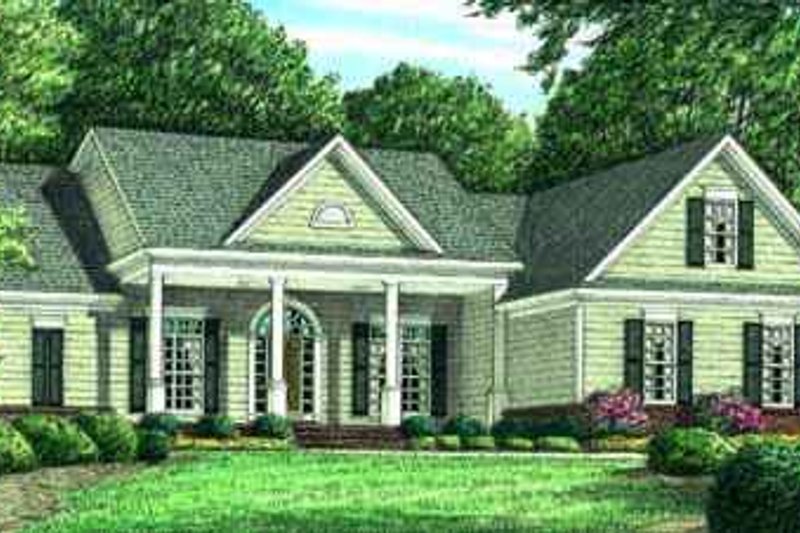 Home Plan - Southern Exterior - Front Elevation Plan #34-159