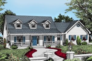 Country Exterior - Front Elevation Plan #101-202