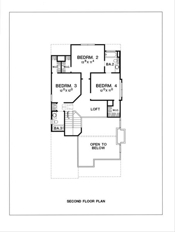 Cottage Floor Plan - Upper Floor Plan #472-9