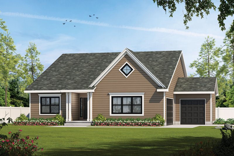 Home Plan - Traditional Exterior - Front Elevation Plan #20-2425