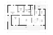 Modern Style House Plan - 2 Beds 2 Baths 1687 Sq/Ft Plan #549-8 