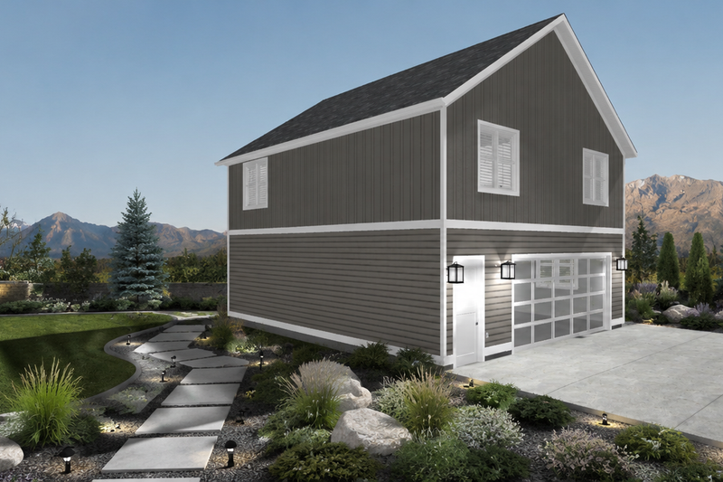 Home Plan - Exterior - Front Elevation 3 for Traditional House Plan #1060-500 - 2 bed, 1.5 bath