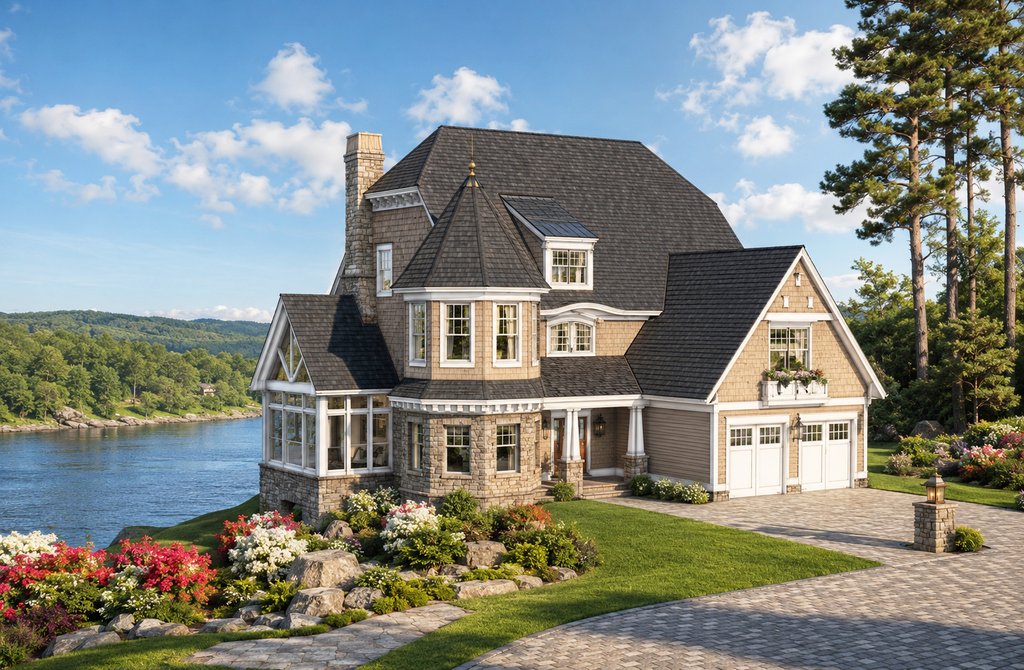 Exterior - Front Elevation for Craftsman House Plan #928-34 - 3 bed, 3 bath