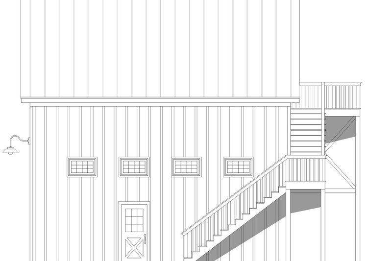 Dream House Plan - Exterior - Other Elevation 1 for Country House Plan #932-870, 1.5 bath