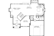 European Style House Plan - 4 Beds 2.5 Baths 2633 Sq/Ft Plan #6-216 