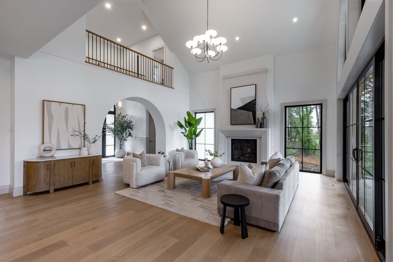 House Blueprint - Interior - Family Room 2 for European House Plan #1114-12 - 6 bed, 4.5 bath