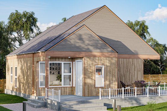 Exterior - Other Elevation for Modern House Plan #1106-6 - 2 bed, 1 bath