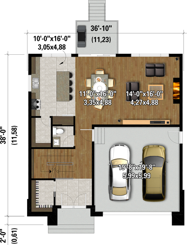 Dream House Plan - Classical Floor Plan - Main Floor Plan #25-4943