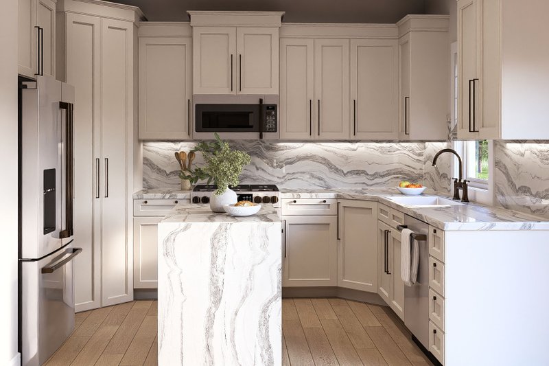 Home Plan - Interior - Kitchen 1 for Traditional House Plan #455-82 - 3 bed, 2 bath