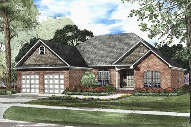 Dream House Plan - European Exterior - Front Elevation Plan #17-1105