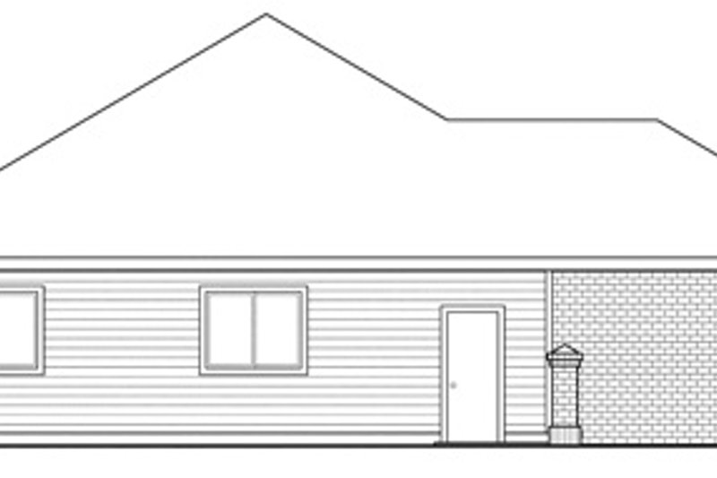 Home Plan - Exterior - Other Elevation for Traditional House Plan #124-280 - 3 bed, 2 bath