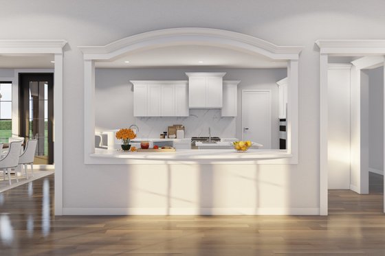 Interior - Kitchen 3 for European House Plan #17-2387 - 4 bed, 3.5 bath