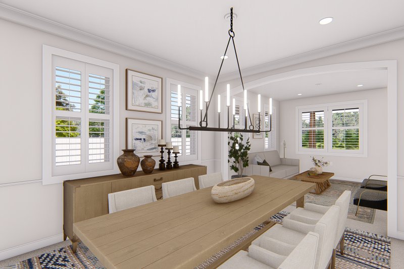 House Blueprint - Interior - Dining Room 1 for Traditional House Plan #1060-135 - 4 bed, 2.5 bath