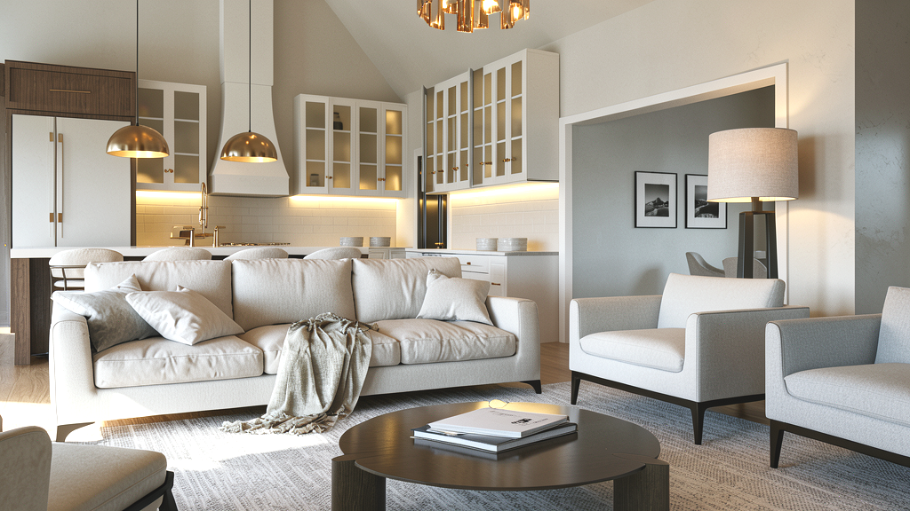 Interior - Family Room 1 for Farmhouse House Plan #1064-122 - 3 bed, 2.5 bath