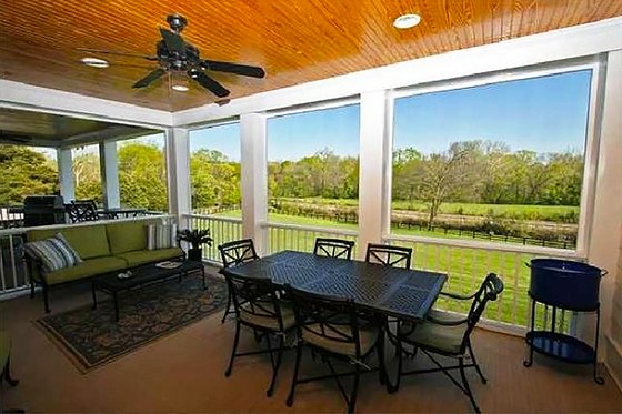 Exterior - Outdoor Living for Colonial House Plan #137-101 - 4 bed, 4.5 bath