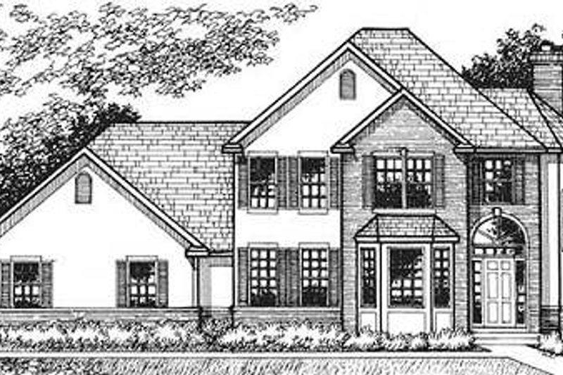 House Plan Design - European Exterior - Front Elevation Plan #320-147