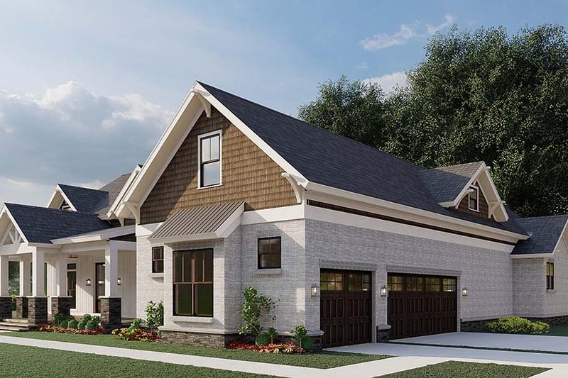 House Plan Design - Exterior - Other Elevation 4 for Farmhouse House Plan #923-197 - 3 bed, 2.5 bath