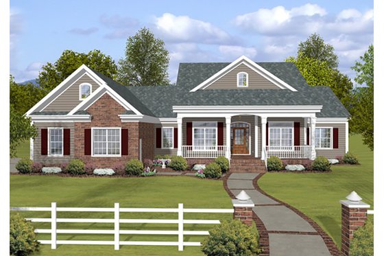 Traditional, Front Elevation