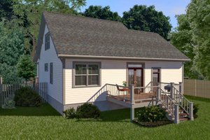 Exterior - Other Elevation for Farmhouse House Plan #79-334 - 3 bed, 2 bath
