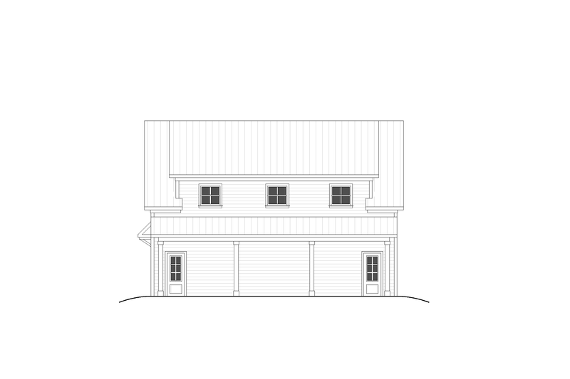 House Design - Exterior - Other Elevation for Farmhouse House Plan #1117-29 - 1 bed, 1 bath