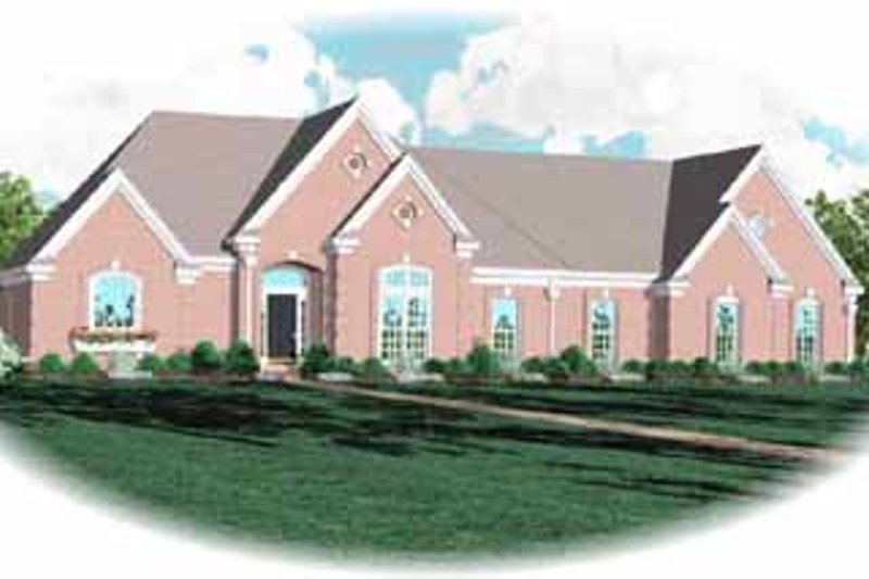 Colonial Style House Plan - 4 Beds 3 Baths 2664 Sq/Ft Plan #81-345
