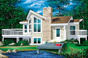 Contemporary Style House Plan - 1 Beds 1 Baths 772 Sq/Ft Plan #25-1089 