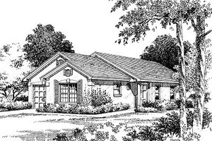 Mediterranean Exterior - Front Elevation Plan #417-106