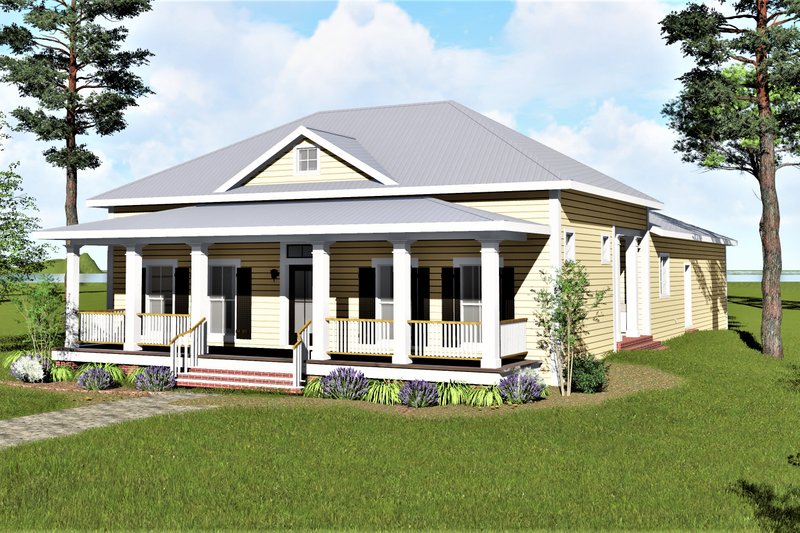 Home Plan - Southern Exterior - Front Elevation Plan #44-192