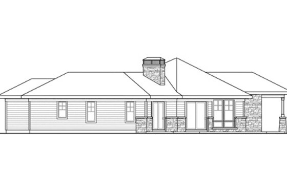 Exterior - Other Elevation for Craftsman House Plan #124-830 - 2 bed, 2.5 bath