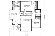 Tudor Style House Plan - 3 Beds 1 Baths 922 Sq/Ft Plan #43-103 