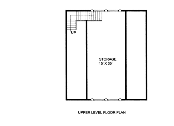 Traditional Floor Plan - Upper Floor Plan #117-751