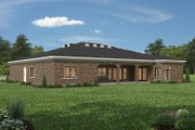 Adobe / Southwestern Style House Plan - 4 Beds 3 Baths 2735 Sq/Ft Plan #1-1136 