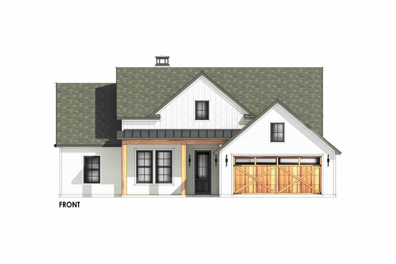 House Blueprint - Exterior - Front Elevation 7 for Farmhouse House Plan #1096-108 - 4 bed, 2 bath