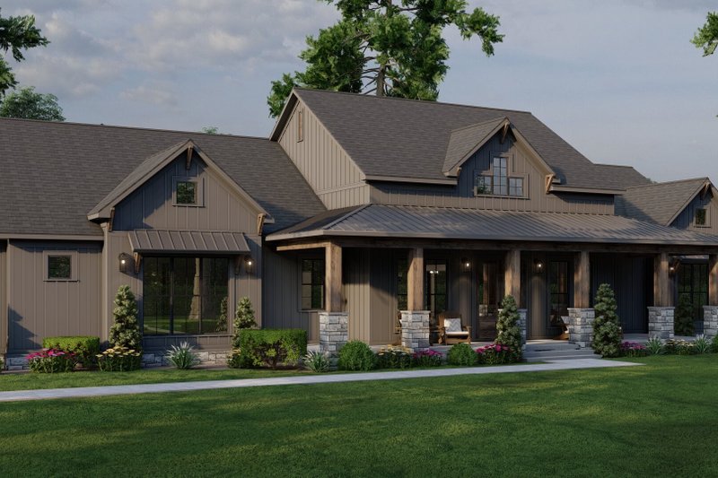 Home Plan - Exterior - Other Elevation 1 for Farmhouse House Plan #923-393 - 3 bed, 3.5 bath