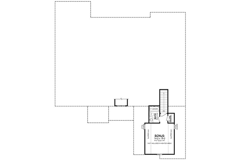 Dream House Plan - Floor Plan - Upper Floor for Ranch House Plan #430-302 - 4 bed, 3.5 bath