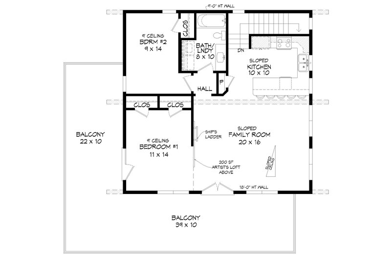 Contemporary Style House Plan - 3 Beds 2 Baths 1559 Sq/Ft Plan #932-918 ...