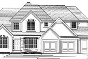 Traditional Exterior - Front Elevation Plan #67-413