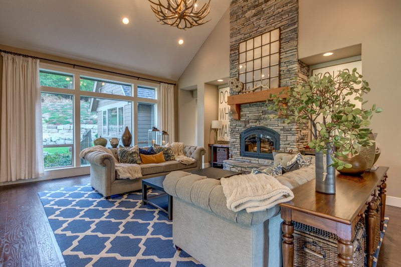 Architectural House Design - Interior - Family Room 1 for Craftsman House Plan #48-1133 - 4 bed, 2.5 bath